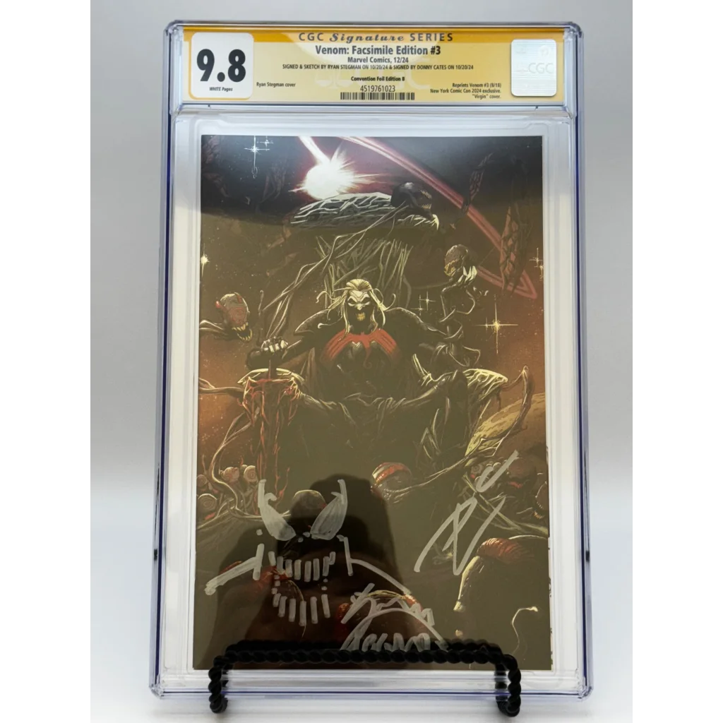 Signed Ryan Stegman Donny Cates Venom Facsimile CGC 9.8 #3 Exclusive