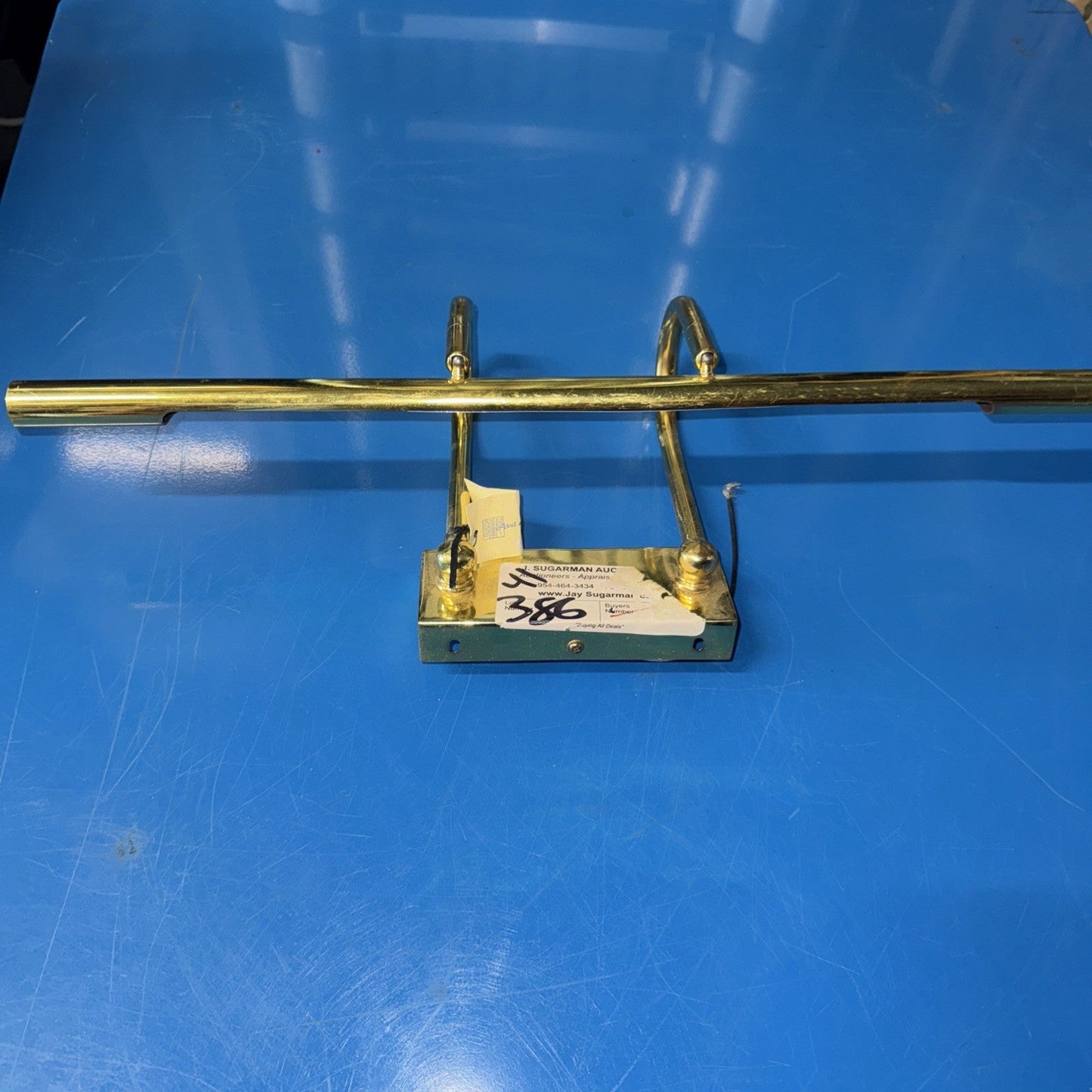 Brass Picture Frame Light, Hardwired Wall Mount, for Art or Mirror