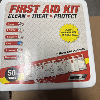 Rapid Care First Aid RC-50MAN-W 50 Person OSHA/ANSI Poly First Aid Kit