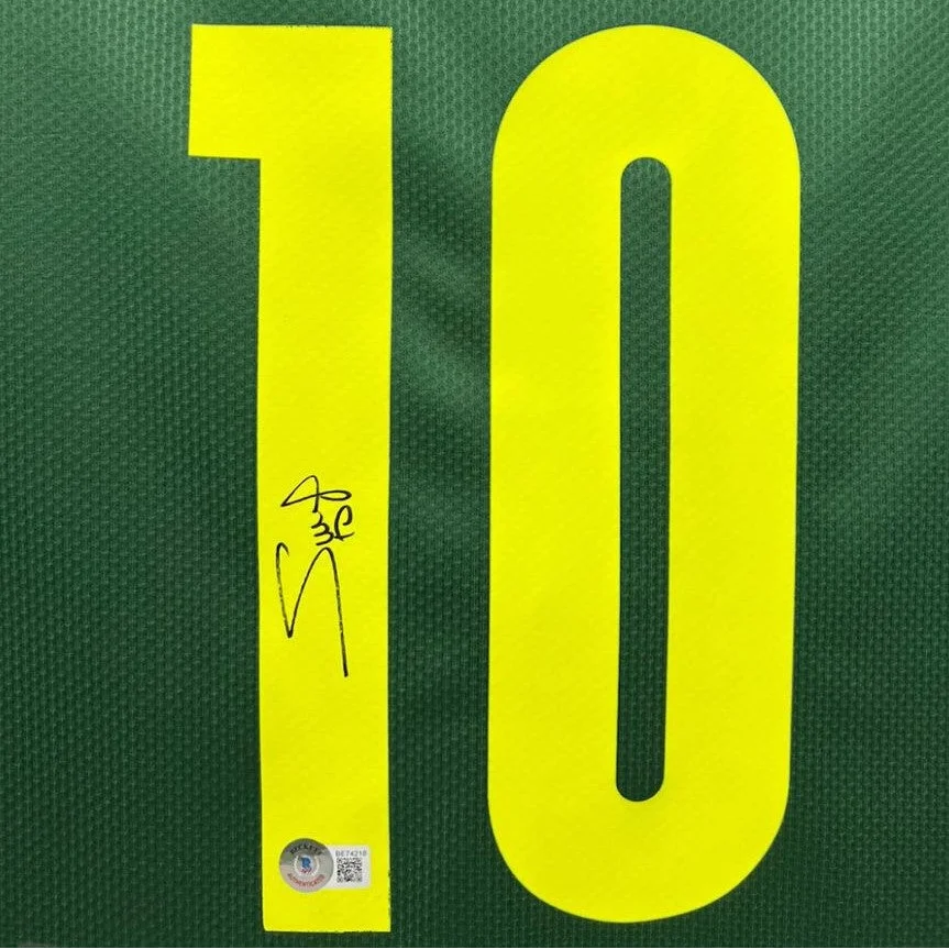 Sadio Mane autographed Senegal green #10 soccer jersey with BAS sticker