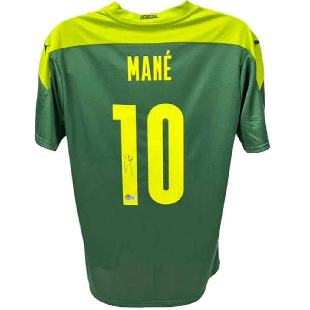 Sadio Mane autographed Senegal green #10 jersey with Puma logo