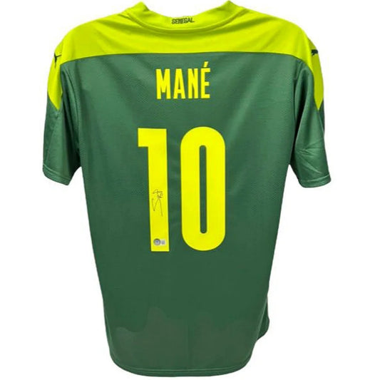 Sadio Mane autographed Senegal green #10 jersey with Puma logo