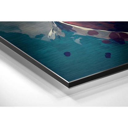 Vibrant Abstract Art on Brushed Aluminium Dibond Print | Glass Wall Art Print | vintageantiquesgifts.com