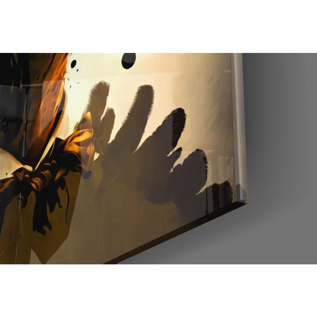 Stylized shadowy handprint wall art canvas print inspired by Salvador Dali