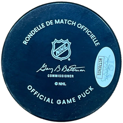 Sam Reinhart autographed Florida Panthers hockey puck with JSA