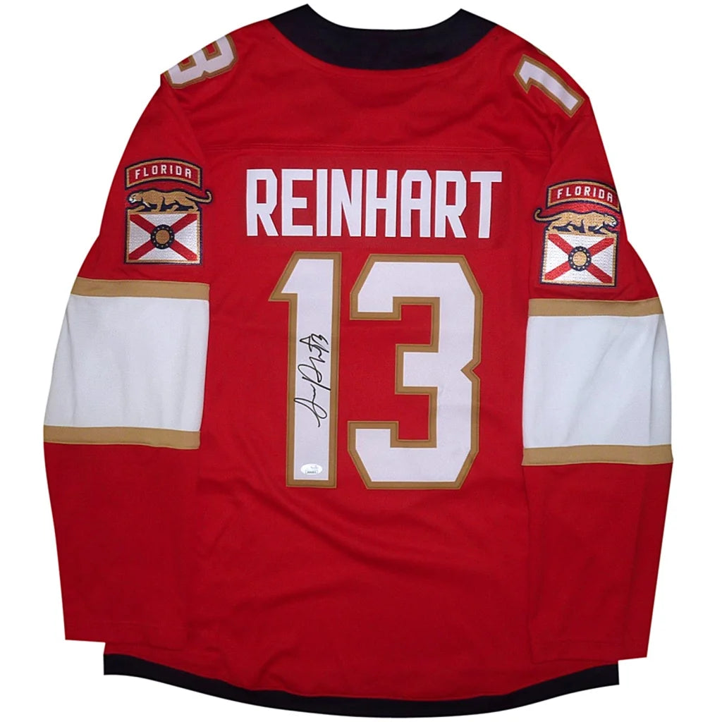 Sam Reinhart autographed Florida Panthers red #13 jersey