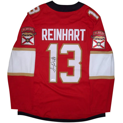 Sam Reinhart autographed Florida Panthers red #13 jersey