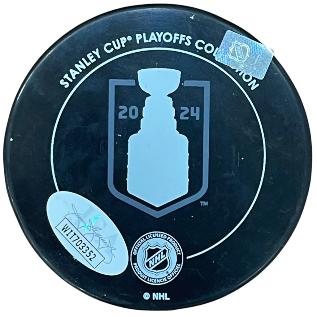 Sam Reinhart autographed Florida Panthers Stanley Cup puck