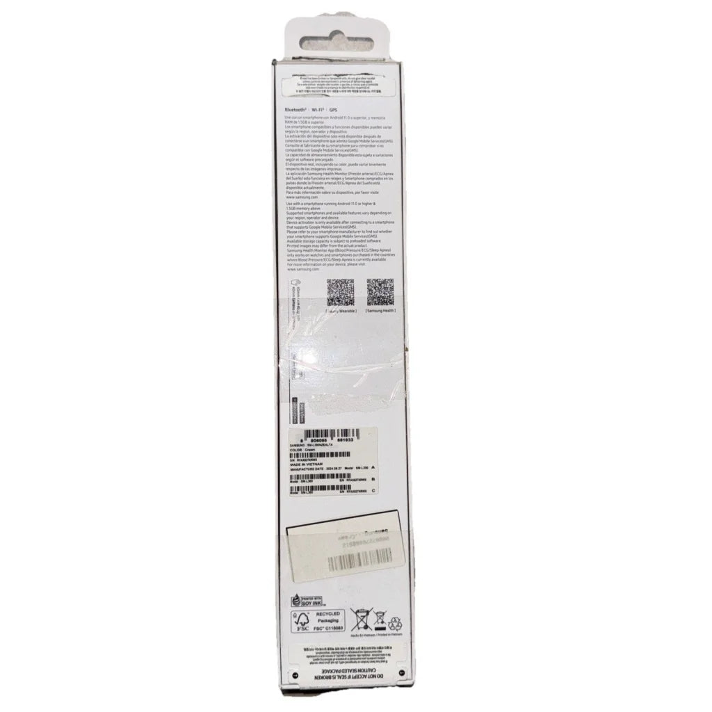 Samsung Galaxy Watch7 40mm Cream white plastic Bluetooth packaging