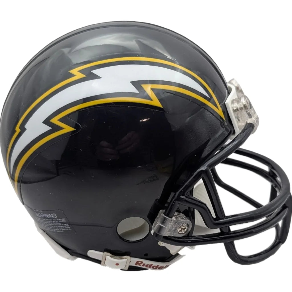 San Diego Chargers Riddell VSR4 Mini Helmet with Lightning Bolt | Creative Sports | vintageantiquesgifts.com