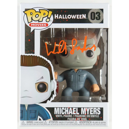 Sandin Signed Michael Myers vinyl figure with JSA Auth, collectible michael myers figure