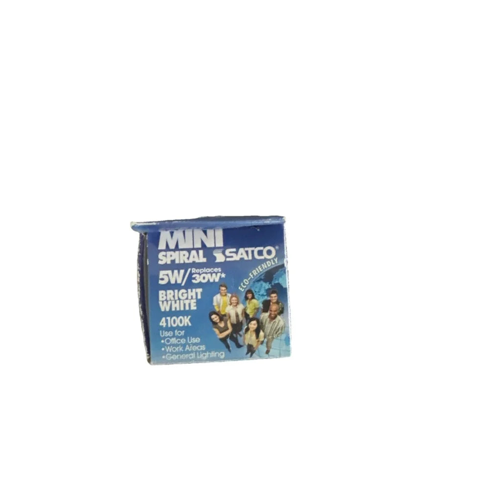 Satco 5W replaces 30Ultra mini spiral candelabra base 4100K bulb
