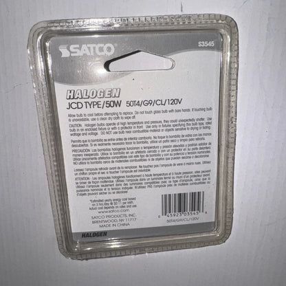 Satco S3545 50W clear G9 base light bulb