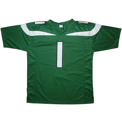 Sauce Gardner autographed New York Jets green custom jersey #1