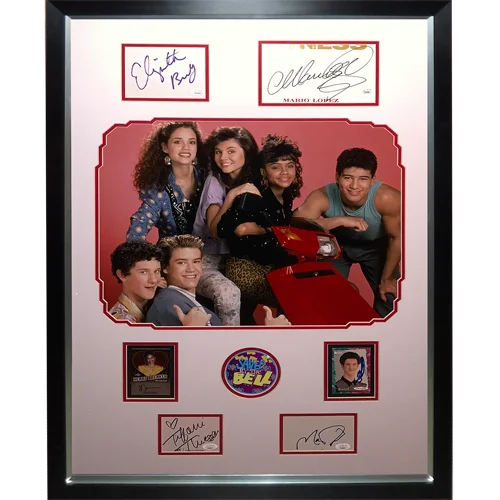 Saved by the Bell deluxe framed 16x20 photo with cast autographs