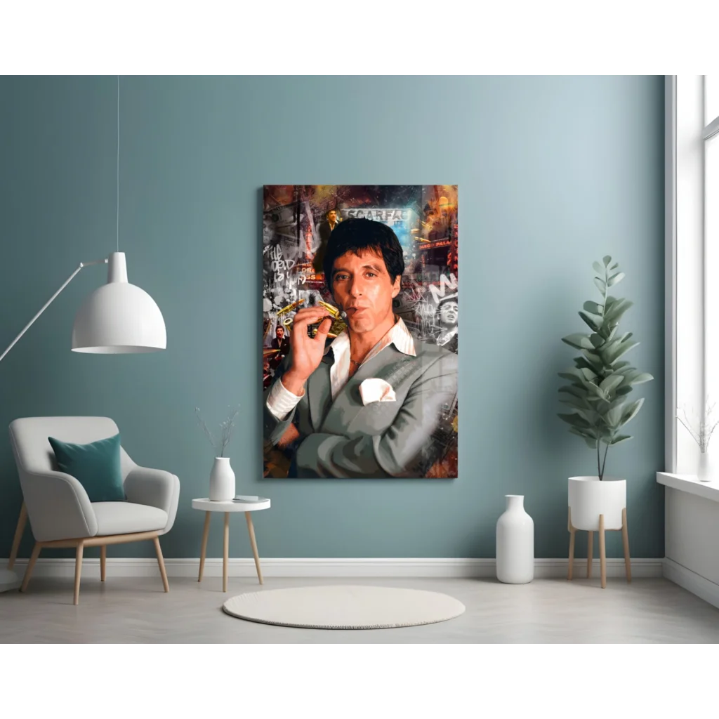 Urban Jazz Trumpet Player Canvas Wall Art Print | Contemporary Home Wall Art | vintageantiquesgifts.com