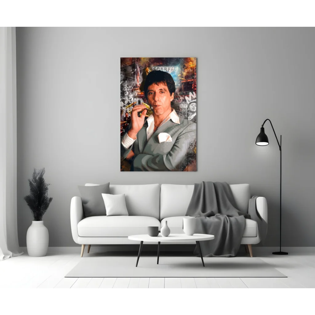 Urban Jazz Trumpet Player Canvas Wall Art Print | Modern Wall Art Decor | vintageantiquesgifts.com