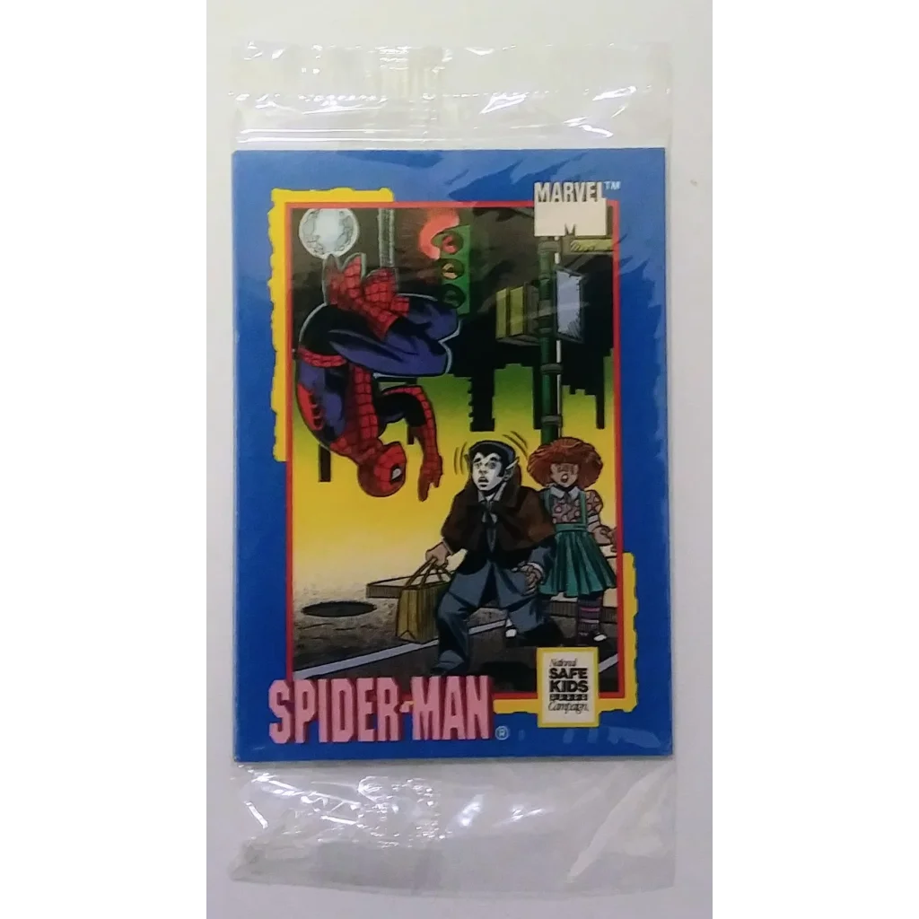 Sealed Spider-Man Trading Card Treats 3 Pack from Impel Marvel