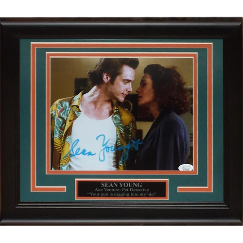 Sean Young autographed Ace Ventura framed photo with quote