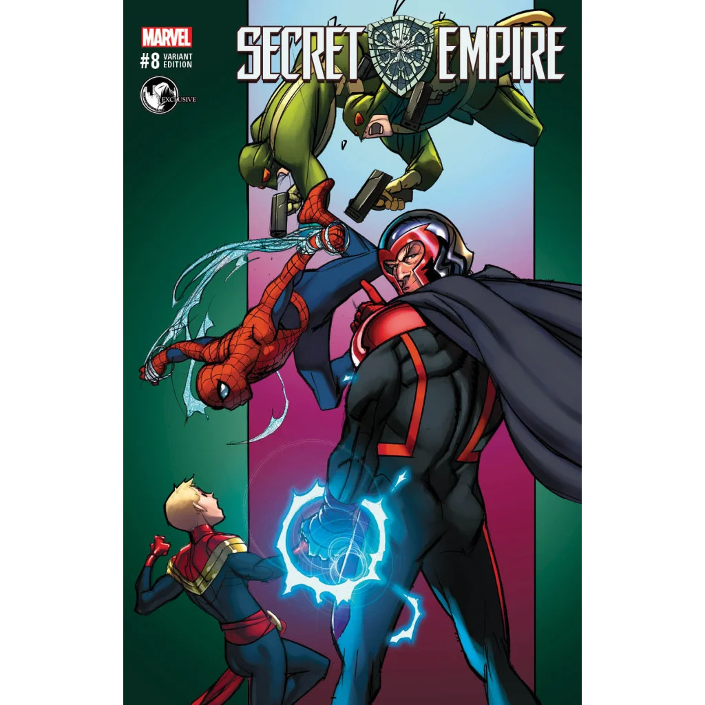 Secret Empire comic books exclusive cover with Marvel characters for comic book fans