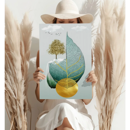 From Seed to Tree Aluminum Print | Contemporary Home Wall Art | vintageantiquesgifts.com