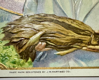 Foot line of the Selector label, TRADE MARK RESISTERED BY J.M. MARTINEZ CO., under the embossed hand of tobacco leaf