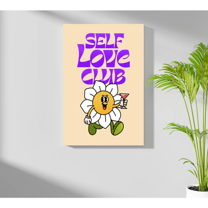Self Love Club Daisy on insigne aluminum prints