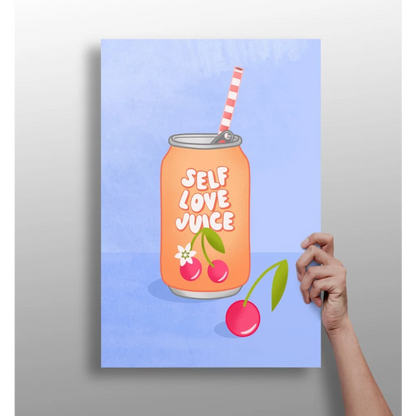 Self Love Juice Insigne Aluminum Print Pop Art | Insigneart USA | vintageantiquesgifts.com