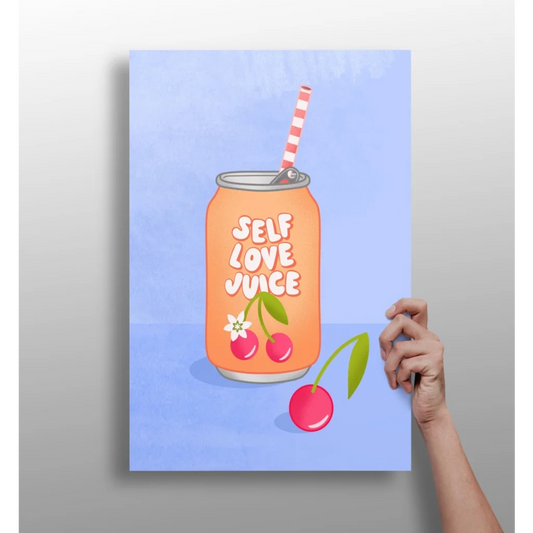 Self Love Juice Insigne Aluminum Print Pop Art | Insigneart USA | vintageantiquesgifts.com