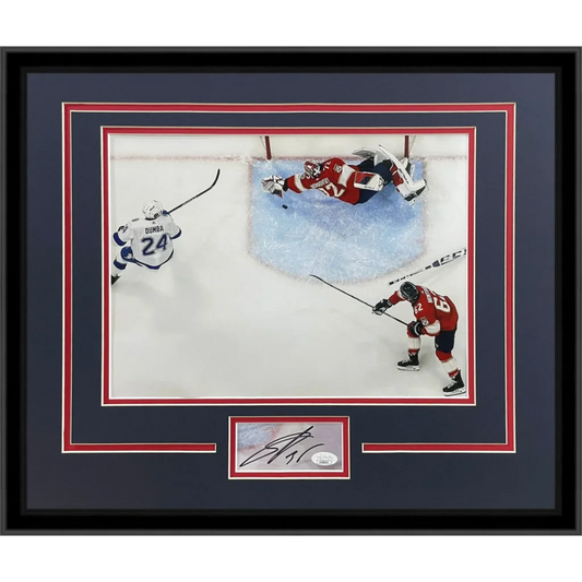 Sergei Bobrovsky autographed Florida Panthers 11x14 photo in Signature Series frame