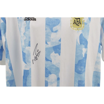 Signed Argentina football jersey featuring Sergio Aguero with Beckett authentication