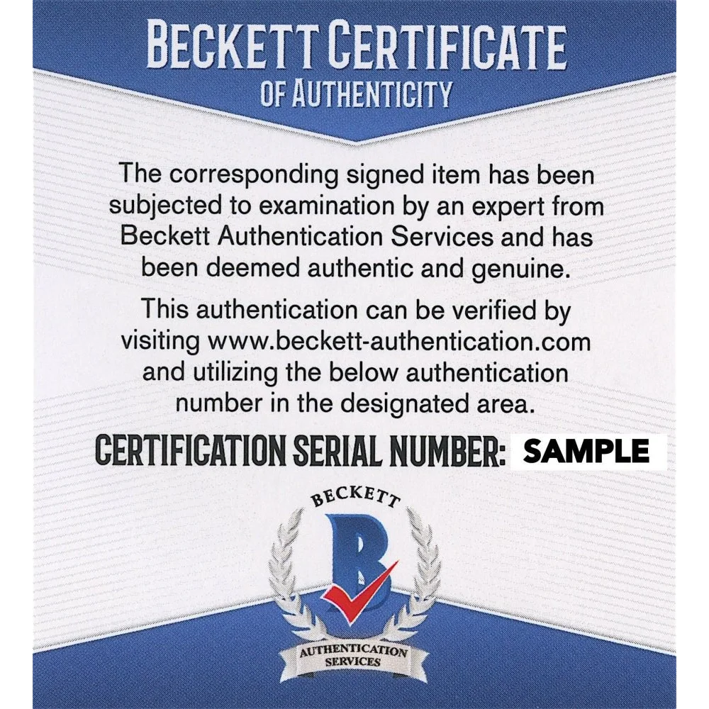 Beckett Certificate of Authenticity with Sergio Aguero Signed Argentina Jersey