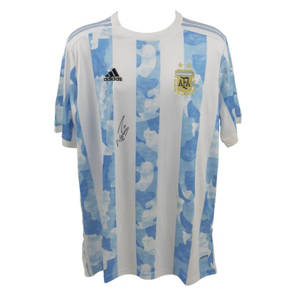 Sergio Aguero signed Argentina national football team jersey with autograph and Beckett Auth