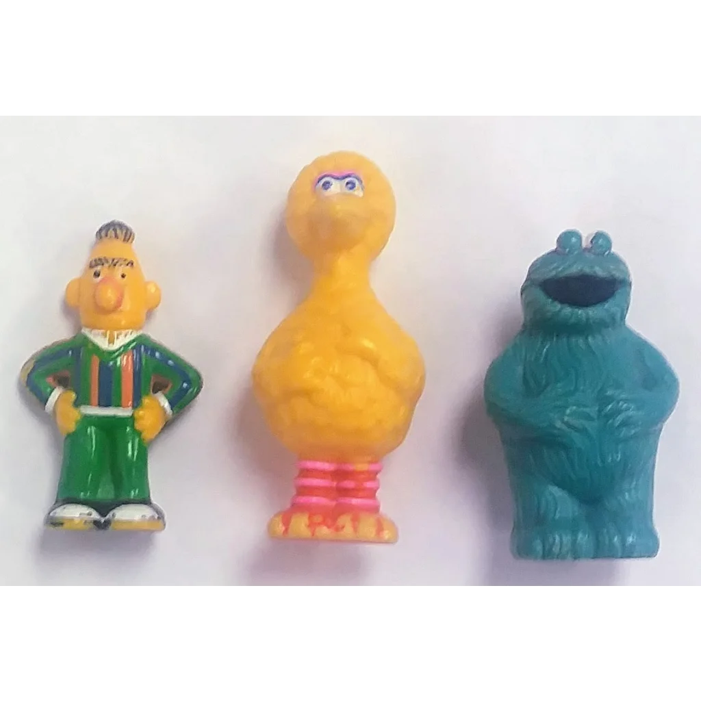 Sesame Street cake toppers set with Big Bird toy figure