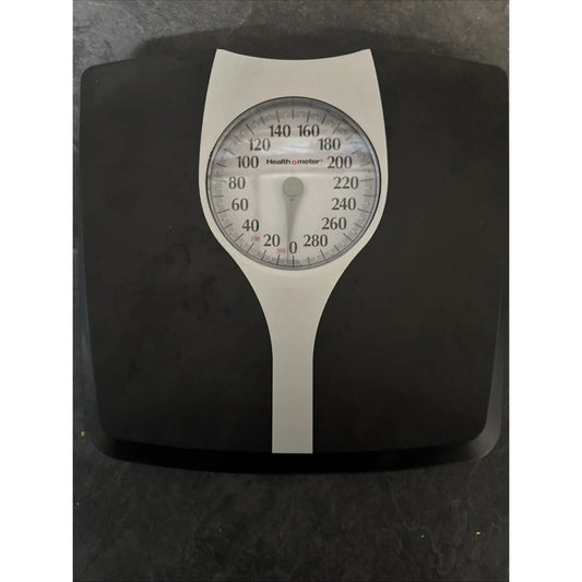 White Health O Meter bathroom scale full view large oversize dial 330LB