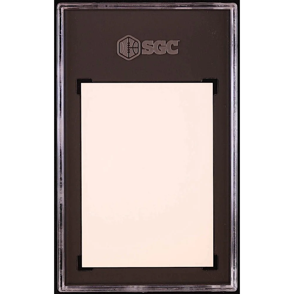 Blank graded trading card featuring SGC Authentic Stephen Curry Leaf Legends Gold design