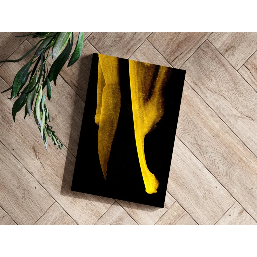 Golden Flow Insigne Aluminum Prints for Bold Modern Spaces | Modern Wall Art Decor | vintageantiquesgifts.com