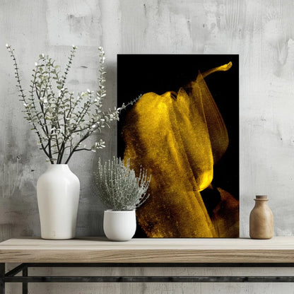 Stunning Yellow Calla Lily Insigne Aluminum Prints | Glass Wall Art Print | vintageantiquesgifts.com