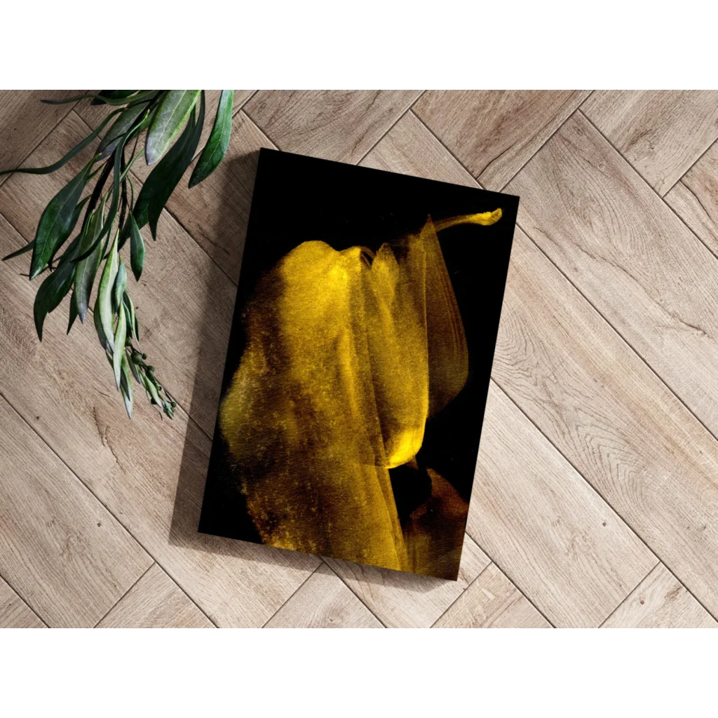 Stunning Yellow Calla Lily Insigne Aluminum Prints | Modern Wall Art Decor | vintageantiquesgifts.com