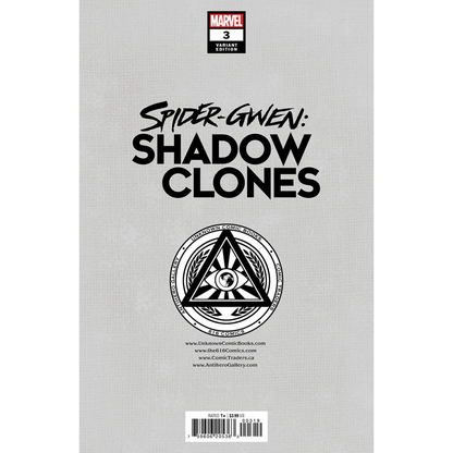 Shadow Clones comic book cover featuring Spider Gwen on the variant edition