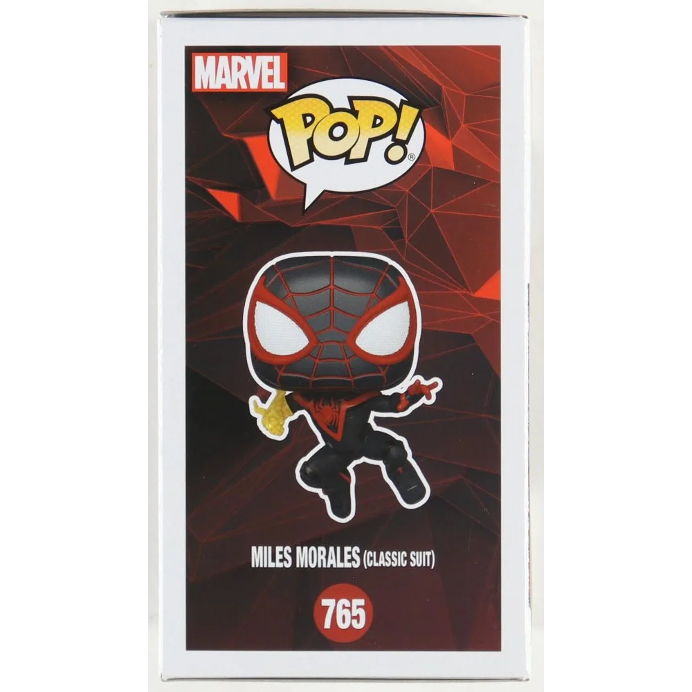 Shameik Moore Signed Miles Morales Funko Pop Classic Suit vinyl figure pristine authentic COA
