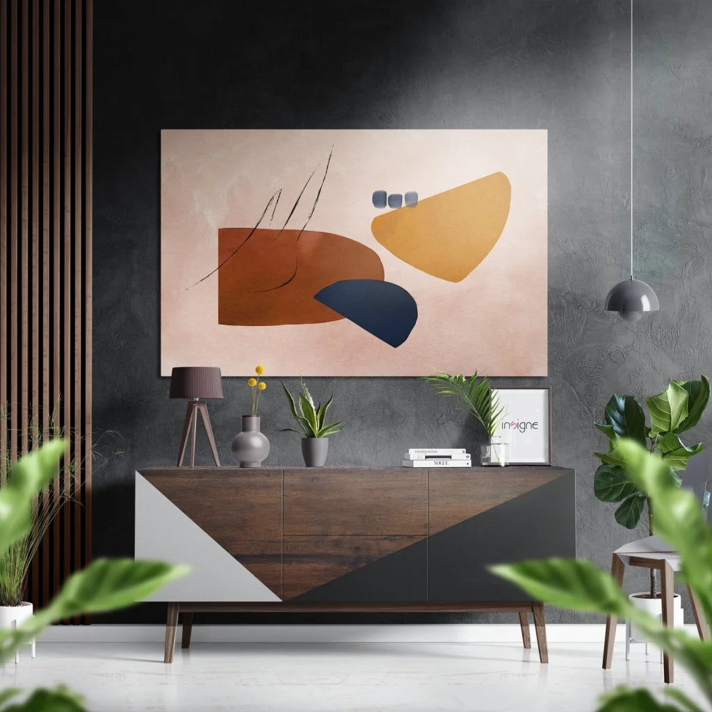 Stunning Brushed Aluminium Dibond Geometric Wall Art | Insigneart USA | vintageantiquesgifts.com