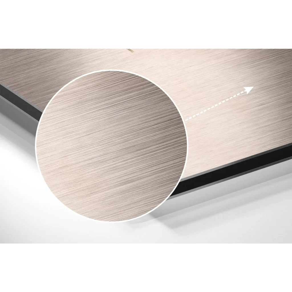 Shapes Brushed Aluminium Dibond Wall Art