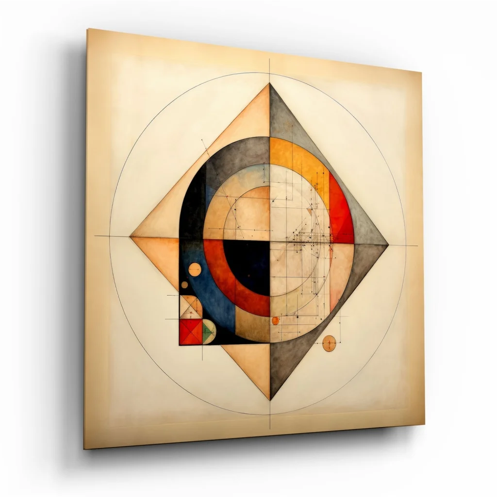 Stunning Geometric Tempered Glass Art for Modern Spaces | Insigneart USA | vintageantiquesgifts.com