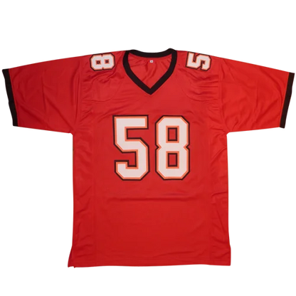 Shaquil Barrett autographed Tampa Bay jersey #58 red with white lettering
