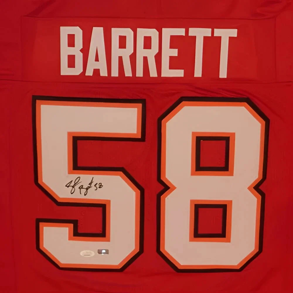 Shaquil Barrett autographed Tampa Bay custom jersey with Barrett name