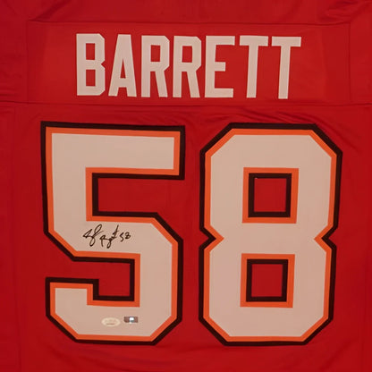 Shaquil Barrett autographed Tampa Bay red jersey #58 with Barrett name