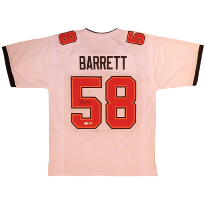 Shaquil Barrett autographed Tampa Bay white #58 custom jersey with JSA
