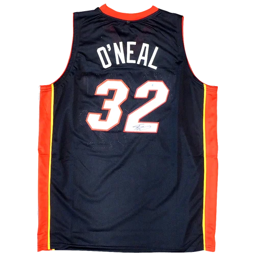 Shaquille ONeal autographed black custom jersey with 32