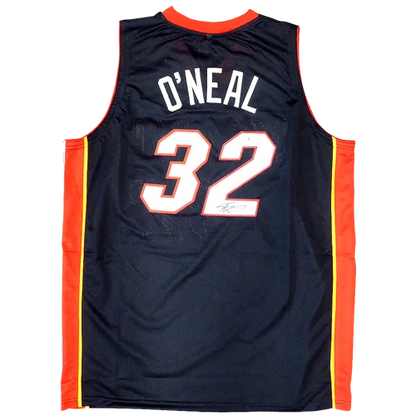 Shaquille ONeal autographed black custom jersey with 32